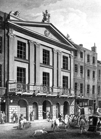 The Theatre Royal, Drury Lane, Engraved by Patrick Begbie by Robert Adam